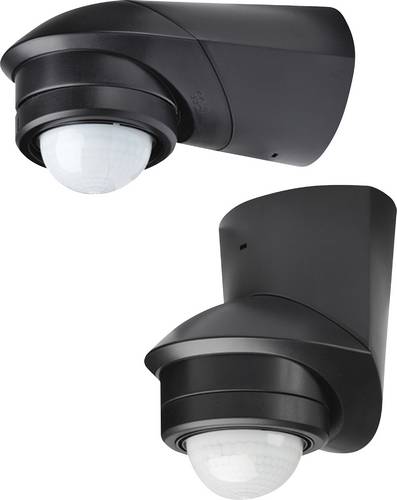 Grothe 94534 Aufputz PIR-Bewegungsmelder 240 ° Relais Schwarz IP55