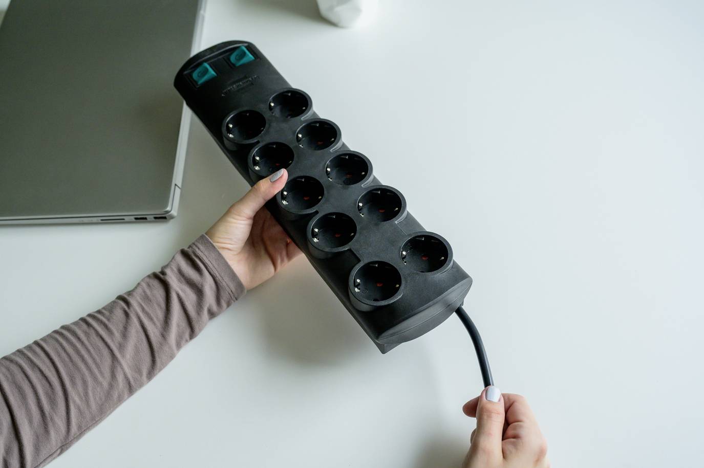 Brennenstuhl 1153300120 Steckdosenleiste mit Schalter 10fach Schwarz Schutzkontakt 1 St.