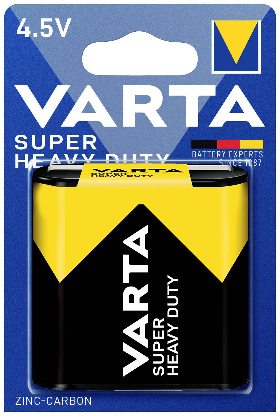 Varta SUPER HEAVY DUTY 4.5V Bli 1 Flach-Batterie Zink-Kohle 2700 mAh 4.5 V 1 St.