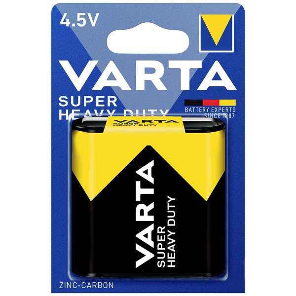 Varta SUPER HEAVY DUTY 4.5V Bli 1 Pile plate carbone-zinc (saline) 2700 mAh 4.5 V
