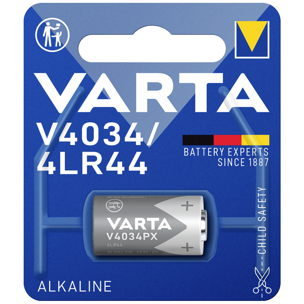 Varta ALKALINE Spec.V4034/4LR44 Bli1 Spezial-Batterie 476 A Alkali-Mangan 6 V 170 mAh 1 St.