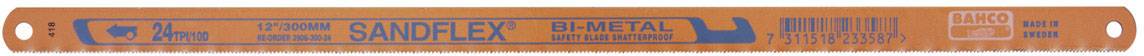 Bahco 3906-300-24-10P Handsägeblatt Sandflex Bi-Metall - 10 Stück