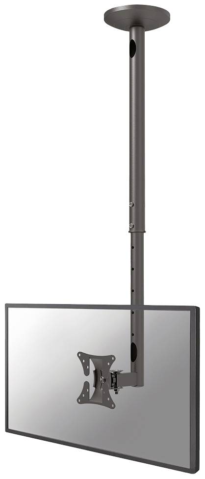 Flachbildschirm-Monitor an einer verstellbaren Deckenhalterung befestigt. Dünnes, modernes Design, geeignet für Präsentationsräume.
