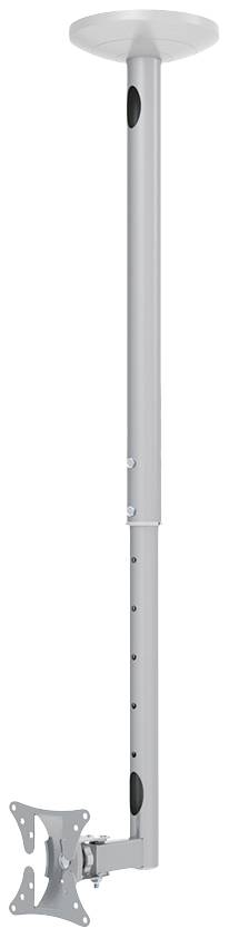 Neomounts FPMA-C050SILVER TV-Deckenhalterung Höhenverstellbar 25,4 cm (10") - 76,2 cm (30") Neigbar+Schwenkbar