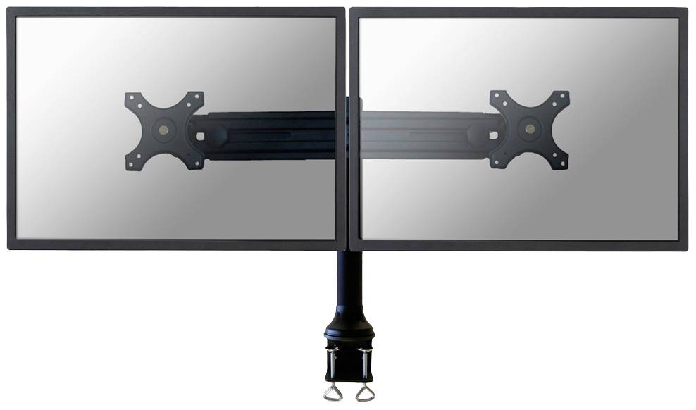 Neomounts FPMA-D700D 2fach Monitor-Tischhalterung 48,3cm (19") - 76,2cm (30") Schwarz Höhenverstellbar, Neigbar, Schwenkbar