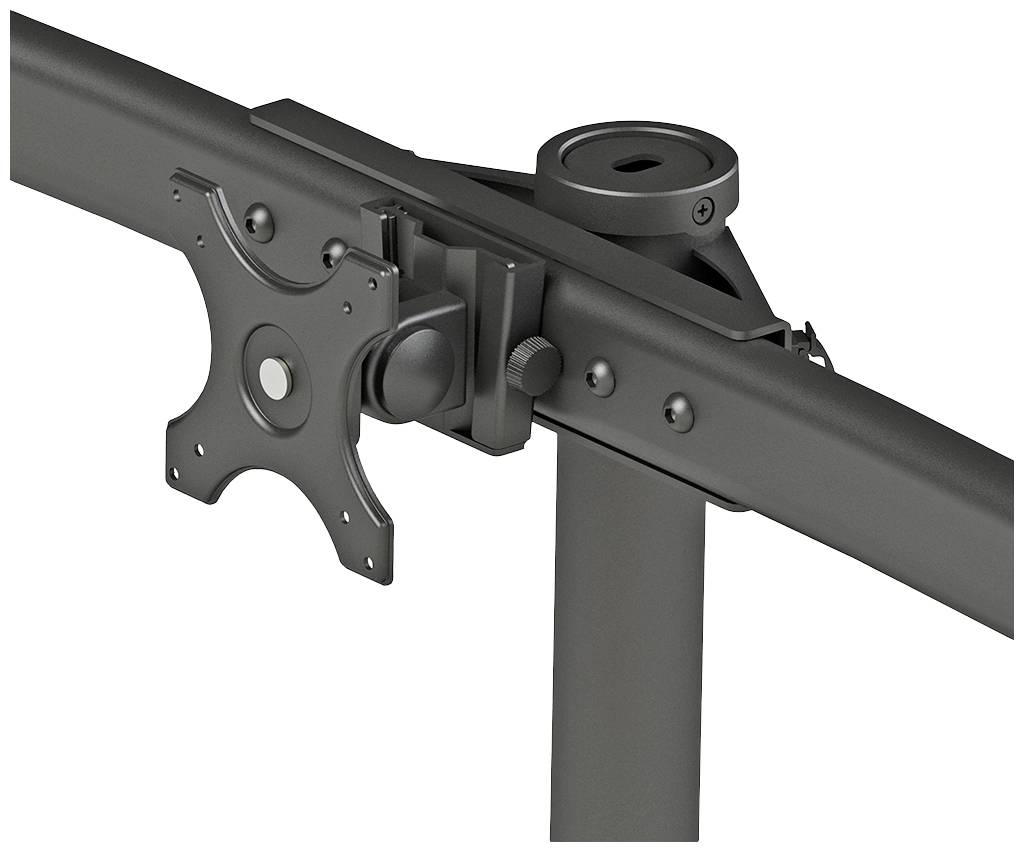 Neomounts FPMA-D700D3 3fach Monitor-Tischhalterung 25,4 cm (10") - 68,6 cm (27") Schwarz Höhenverstellbar, Schwenkbar, Rotierbar