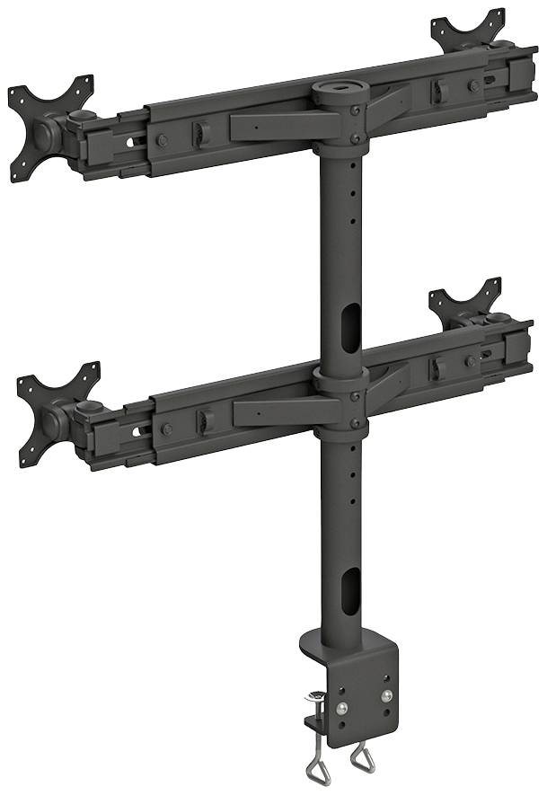 Neomounts FPMA-D700D4 4fach Monitor-Tischhalterung 48,3 cm (19") - 76,2 cm (30") Schwarz Höhenverstellbar, Neigbar, Schwenkbar, Rotierbar