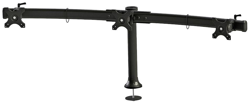 Neomounts FPMA-D700DD3 3fach Monitor-Standfuß 25,4 cm (10") - 68,6 cm (27") Schwarz Höhenverstellbar, Schwenkbar, Neigbar