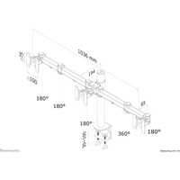 Neomounts FPMA-D960D3 3fach Monitor-Tischhalterung 25,4cm (10") - 54,6cm (21,5") Schwarz Neigbar, Schwenkbar, Rotierbar Neomounts FPMA-D960D3 3fach Monitor-Tischhalterung 25,4cm (10") - 54,6cm (21,5") Schwarz Neigbar, Schwenkbar, Rotierbar