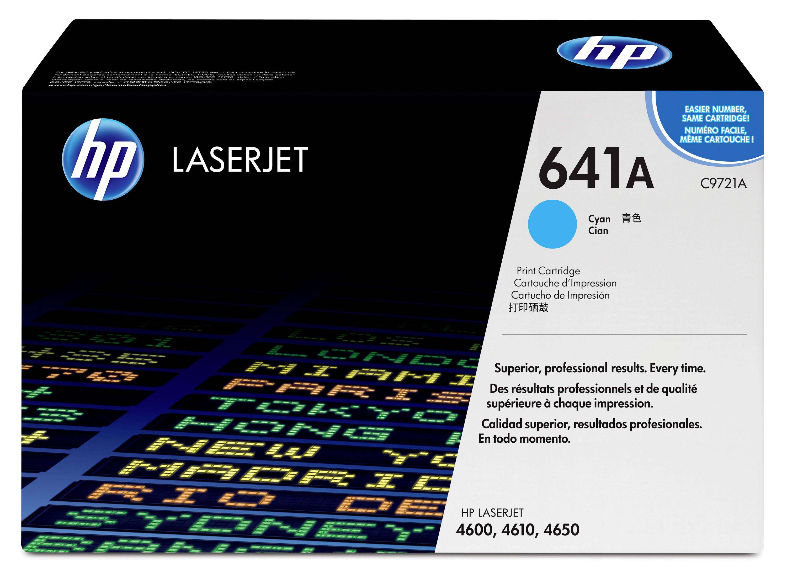 HP Toner 641A Original Cyan 8000 Seiten C9721A