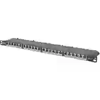 Digitus DN-91624S-SL-SH 24 Port Netzwerk-Patchpanel 483mm (19") CAT 6 0.5 HE Bestückt Digitus DN-91624S-SL-SH 24 Port Netzwerk-Patchpanel 483mm (19") CAT 6 0.5 HE Bestückt