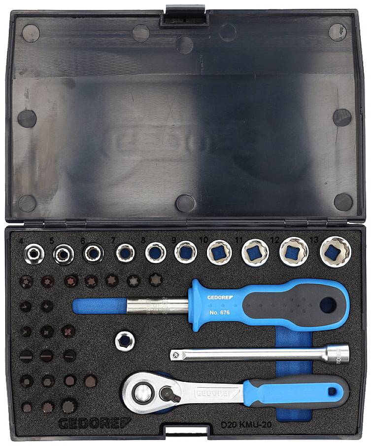 Gedore Steckschlüsselsatz 1/4" (6.3 mm) 37teilig 1822373