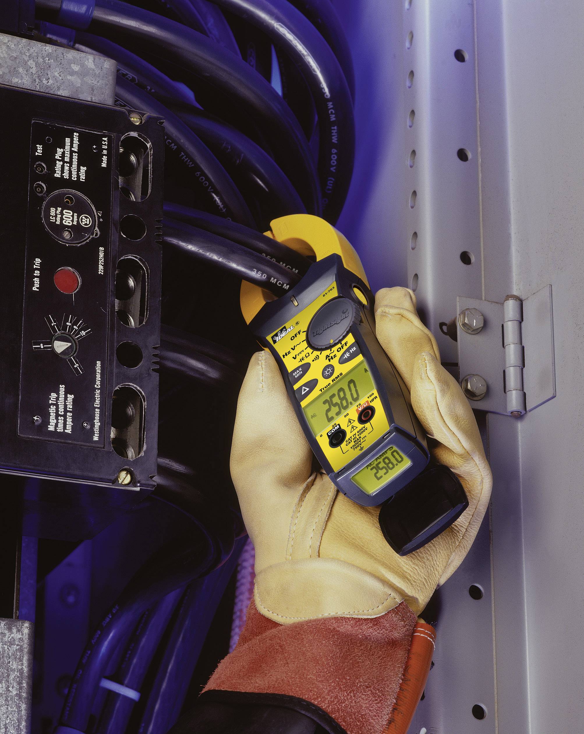 IDEAL Electrical TightSight 61-765 Stromzange, Hand-Multimeter digital CAT III 1000 V, CAT IV 600V Anzeige (Counts): 9999