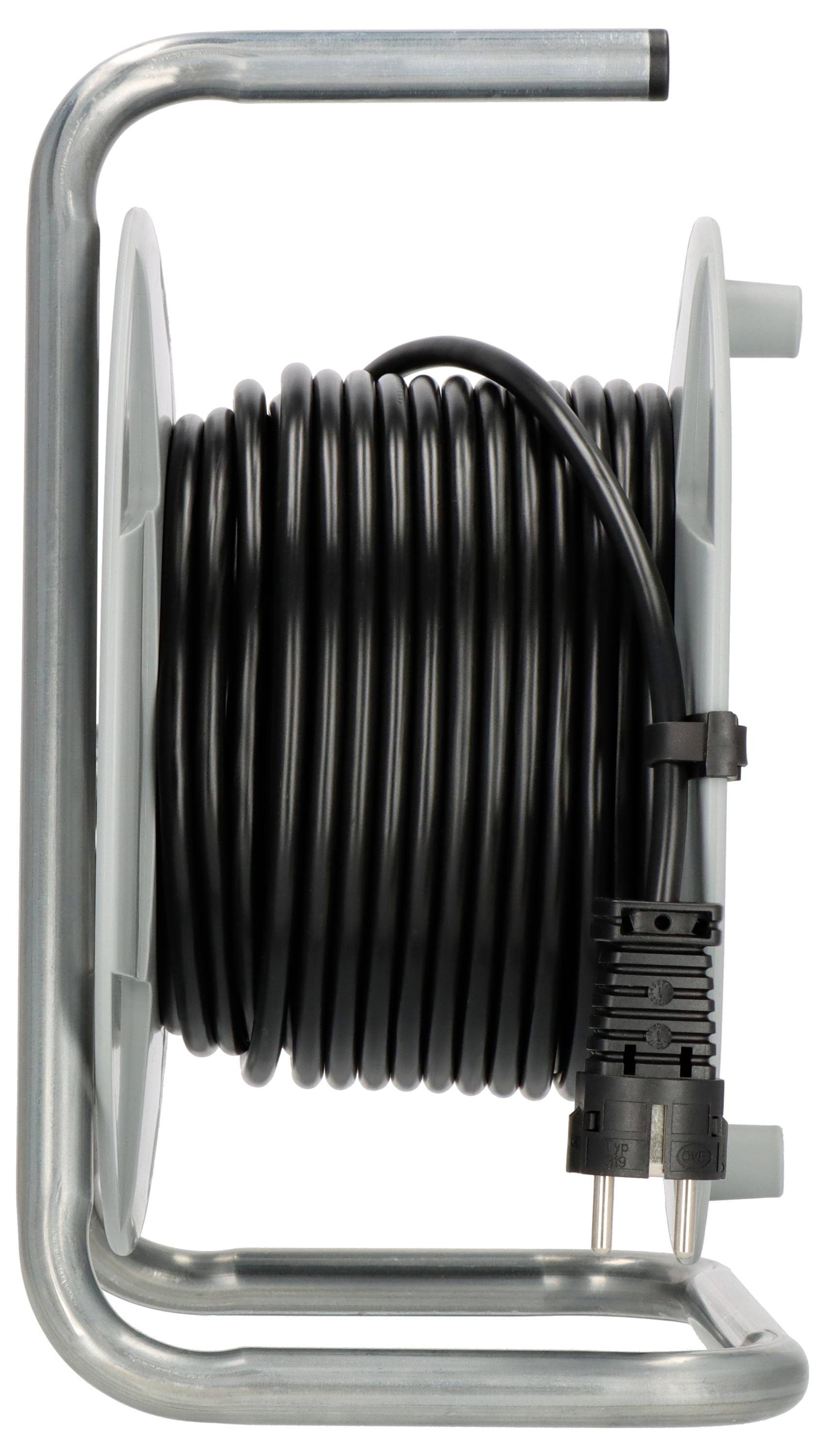 Brennenstuhl 1099150001 Kabeltrommel 25.00m Schwarz Schutzkontakt-Stecker