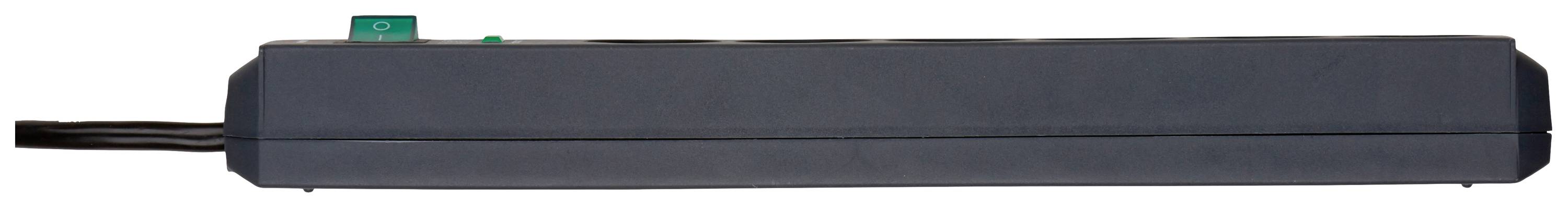 Brennenstuhl 1159700015 Überspannungsschutz-Steckdosenleiste 6fach Schwarz Schutzkontakt 1 St.