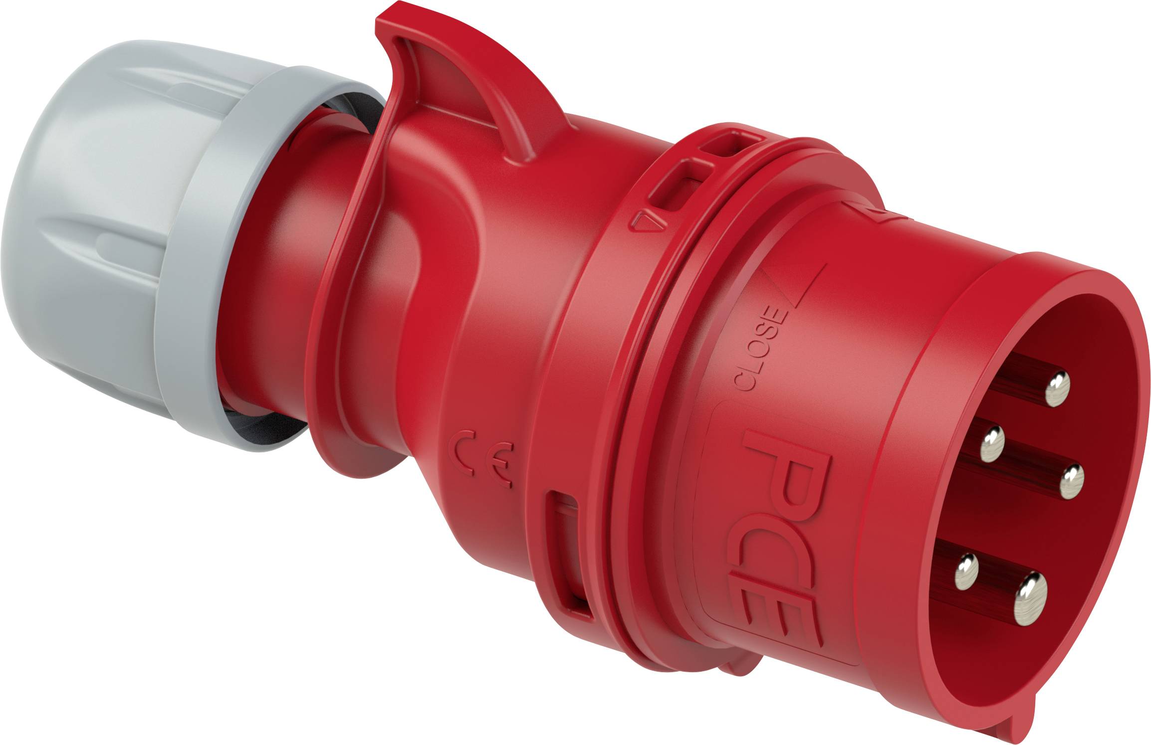 PCE CEE Stecker mit Phasenwender Shark, 5-polig, 32 A, 400 V, IP44