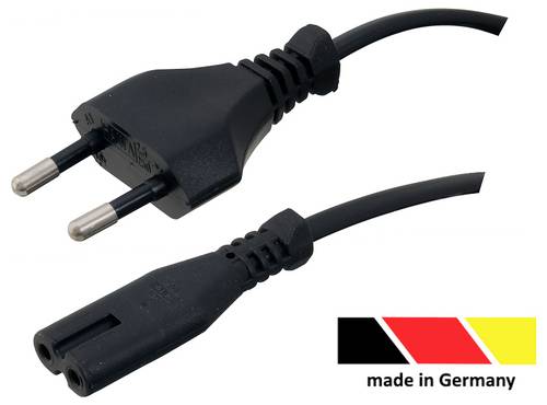 HAWA 1008208 Strom Anschlusskabel Schwarz 1.80 m