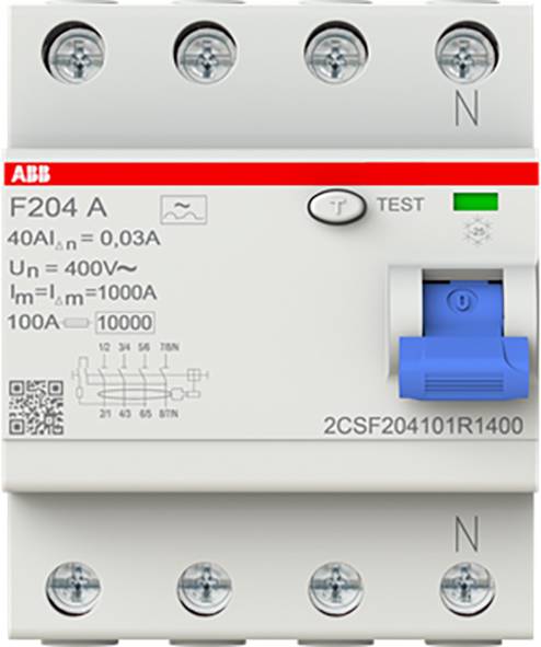 ABB 2CSF204101R1400 FI-Schutzschalter A 4polig 40 A 0.03 A 230 V/AC, 400 V/AC