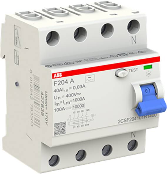 ABB 2CSF204101R1400 FI-Schutzschalter A 4polig 40A 0.03A 230 V/AC, 400 V/AC