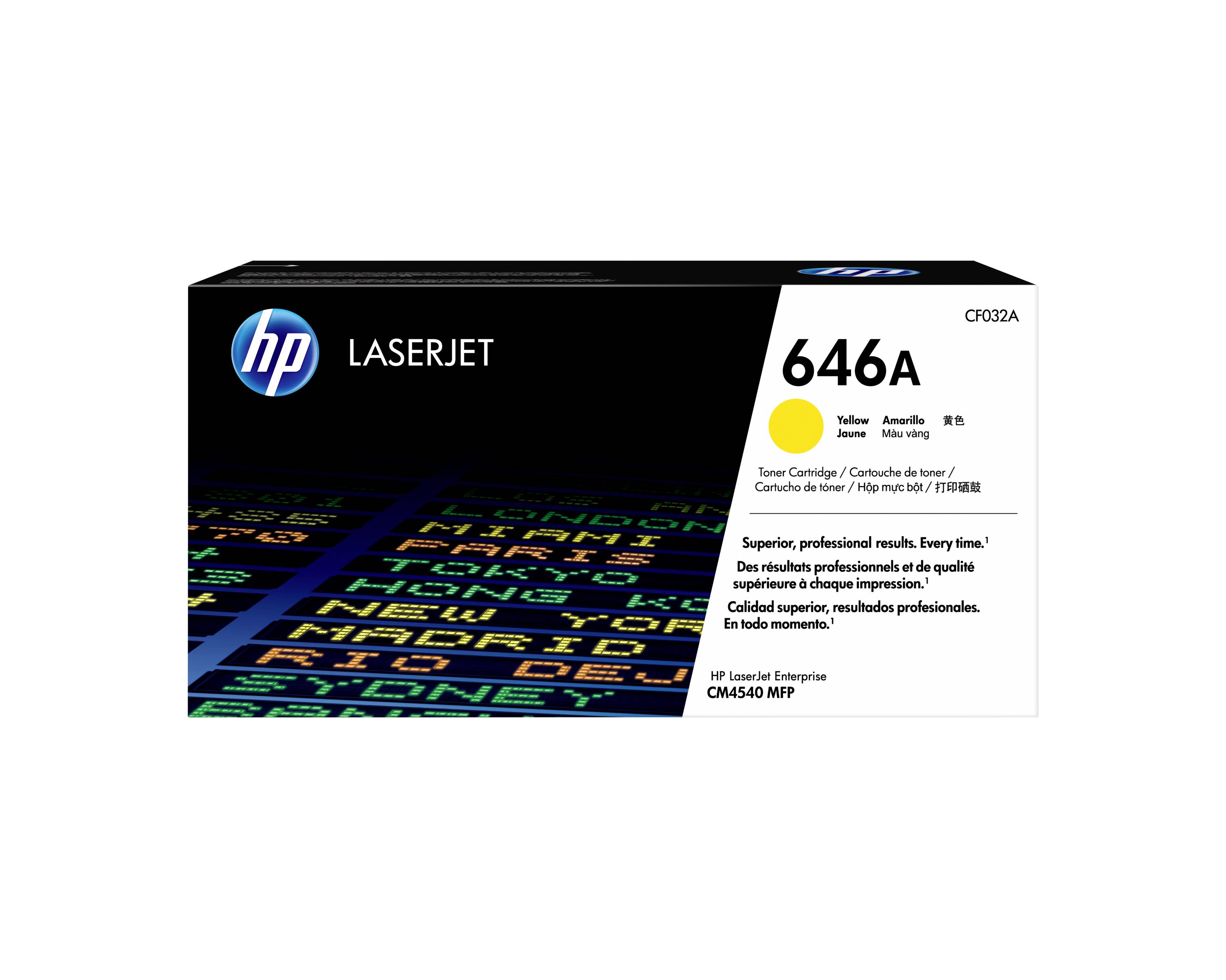 HP Toner 646A Original Gelb 12500 Seiten CF032A