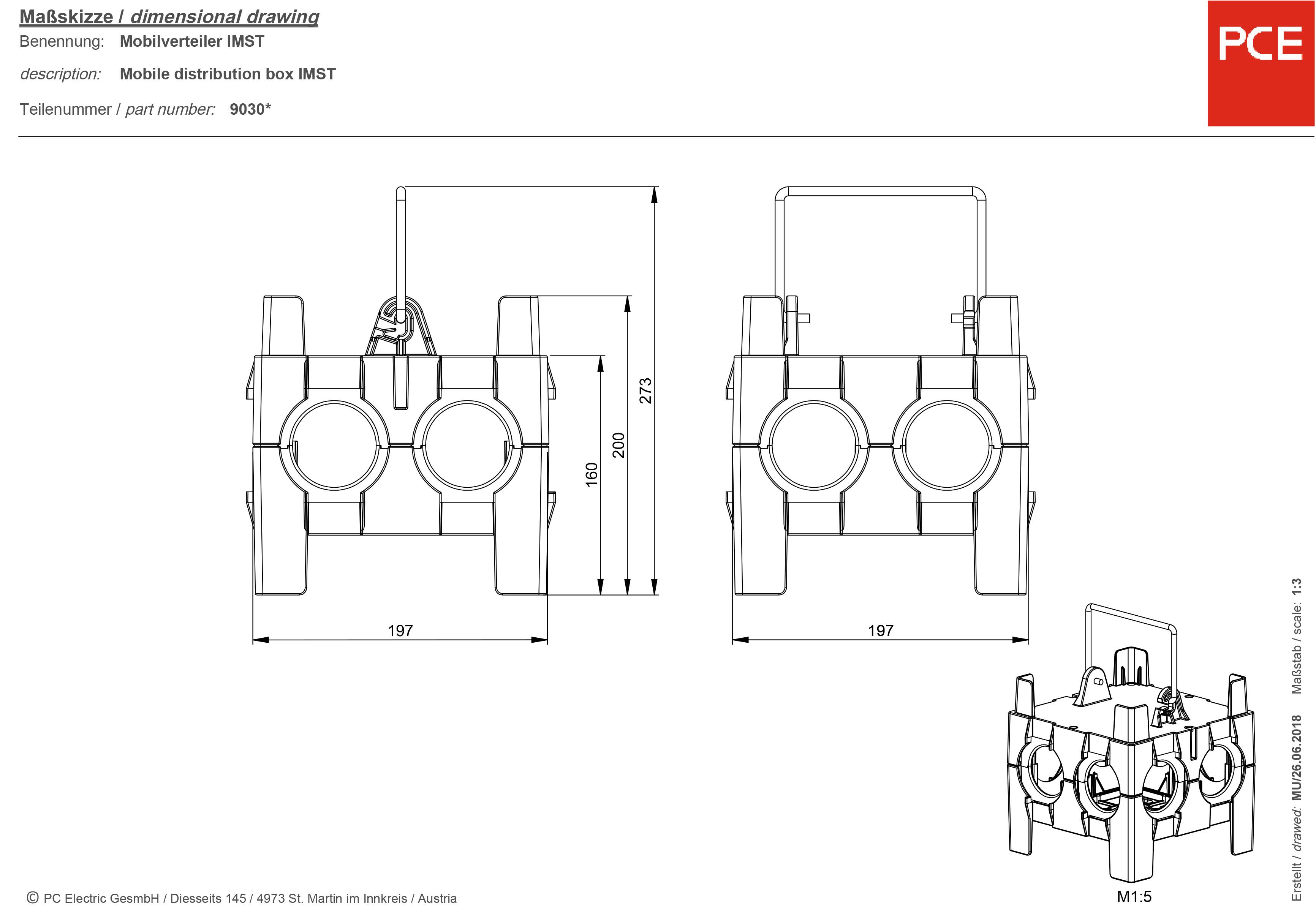 PCE CEE Stromverteiler 9030204 400 V 16 A