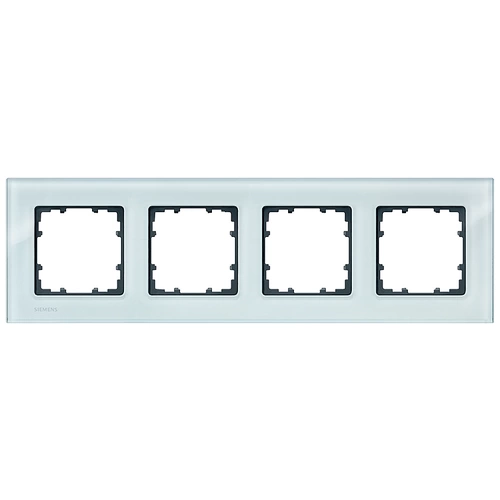 Siemens Schalterprogramm 4fach Rahmen Delta Glas satiniert 5TG1204 1St. Siemens Schalterprogramm 4fach Rahmen Delta Glas satiniert 5TG1204 1St.