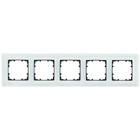 Siemens Schalterprogramm 5fach Rahmen Delta Glas satiniert 5TG1205 1St. Siemens Schalterprogramm 5fach Rahmen Delta Glas satiniert 5TG1205 1St.