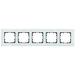 Siemens Schalterprogramm 5fach Rahmen Delta Glas satiniert 5TG1205 1St. Siemens Schalterprogramm 5fach Rahmen Delta Glas satiniert 5TG1205 1St.