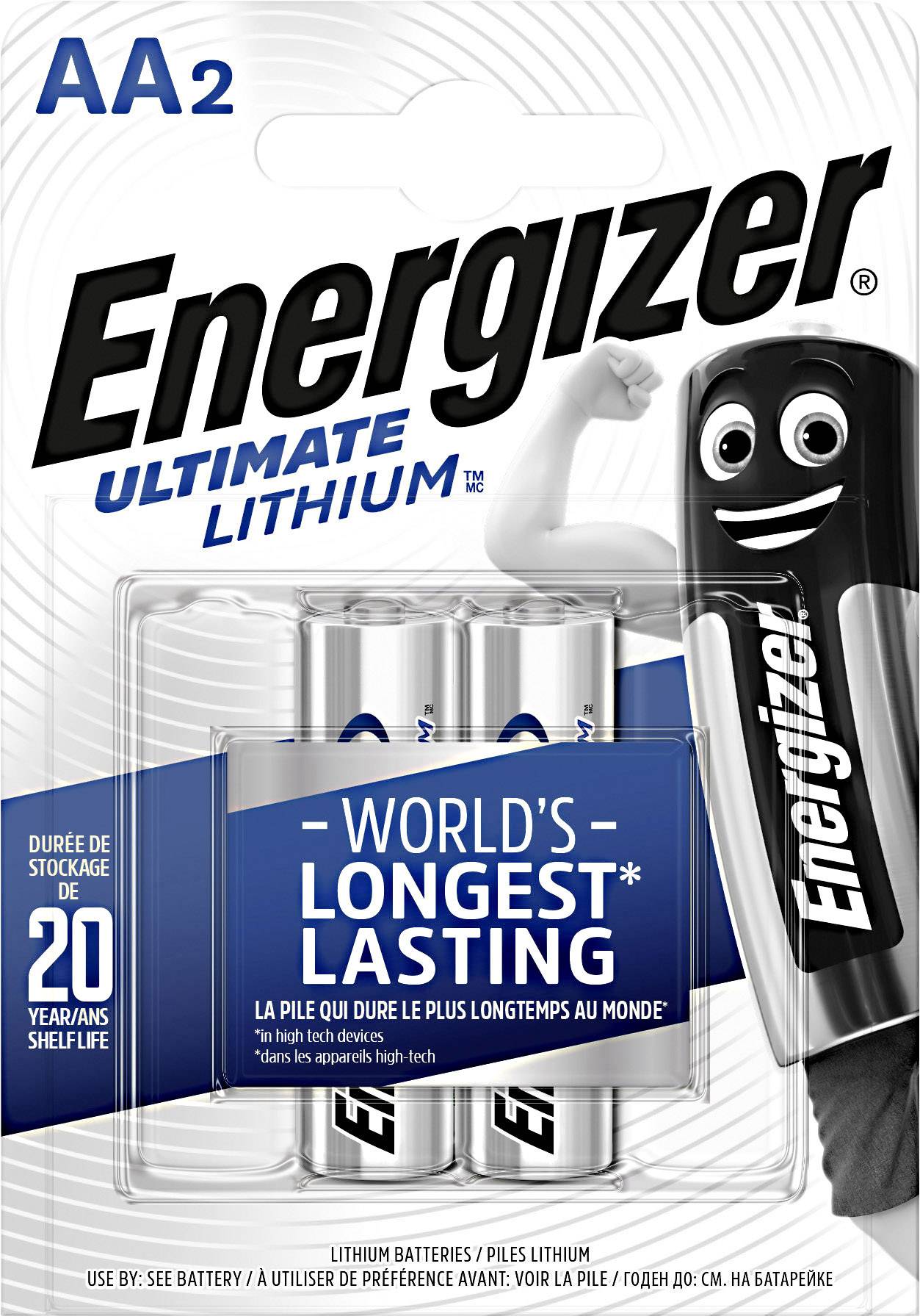 Energizer Ultimate FR6 Mignon (AA)-Batterie Lithium 3000 mAh 1.5V 2St.