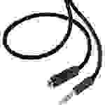 SpeaKa Professional SP-7870692 Klinke Audio Verlängerungskabel [1x Klinkenstecker 3.5mm - 1x Klinkenbuchse 3.5 mm] 1.50m Schwarz