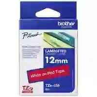 Brother Schriftband TZe TZe-435 Bandfarbe: Rot Schriftfarbe:Weiß 12mm 8m Brother Schriftband TZe TZe-435 Bandfarbe: Rot Schriftfarbe:Weiß 12mm 8m