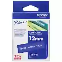 Brother Schriftband TZe TZe-535 Bandfarbe: Blau Schriftfarbe:Weiß 12mm 8m Brother Schriftband TZe TZe-535 Bandfarbe: Blau Schriftfarbe:Weiß 12mm 8m