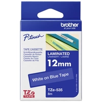 Brother Schriftband TZe TZe-535 Bandfarbe: Blau Schriftfarbe:Weiß 12mm 8m Brother Schriftband TZe TZe-535 Bandfarbe: Blau Schriftfarbe:Weiß 12mm 8m