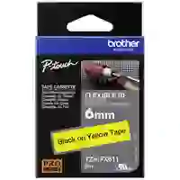Brother Schriftband Flexibel TZe-FX TZe-FX611 Bandfarbe: Gelb Schriftfarbe:Schwarz 6mm 8m Brother Schriftband Flexibel TZe-FX TZe-FX611 Bandfarbe: Gelb Schriftfarbe:Schwarz 6mm 8m