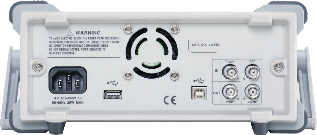 GW Instek AFG-2225 Funktionsgenerator netzbetrieben 0.1Hz - 25MHz 2-Kanal Arbiträr, Sinus, Rechteck, Rauschen, Dreieck