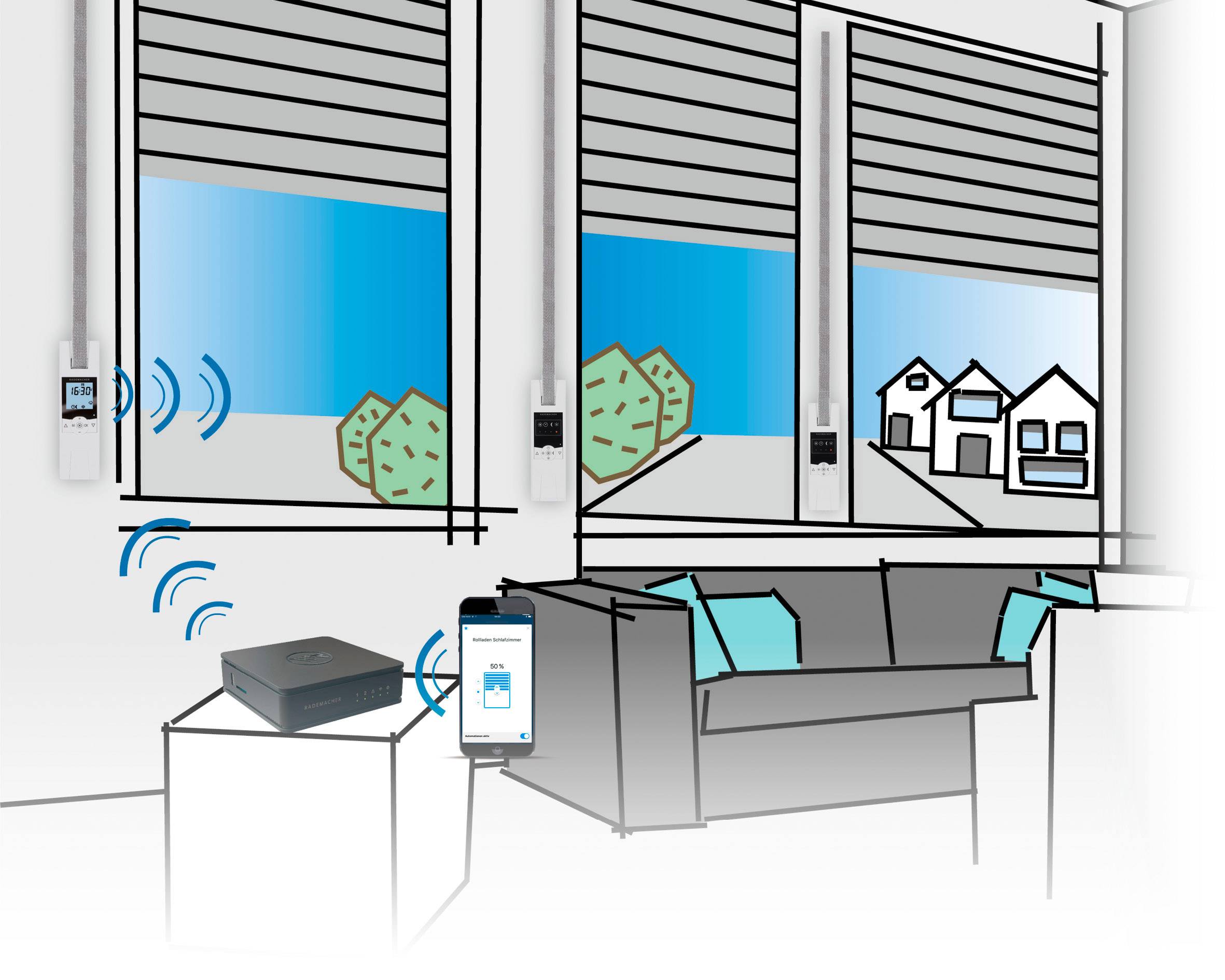 Rademacher 16236019 RolloTron Comfort Plus Elektrischer Gurtwickler 23 mm Zugkraft (max.) 60 kg Unterputz