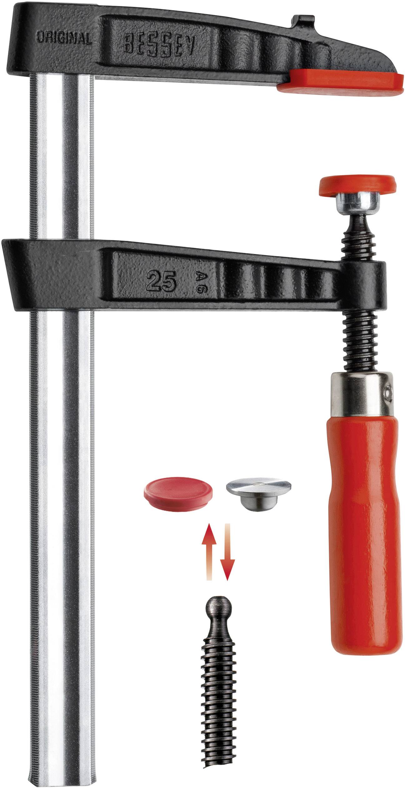 Bessey Temperguss-Schraubzwinge TG 500/175 TG50S17 Spann-Weite (max.):500 mm Ausladungs-Maße:175 mm