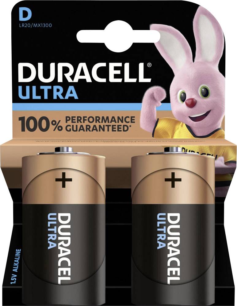 Duracell Ultra LR20 Mono (D)-Batterie Alkali-Mangan 1.5V 2St.