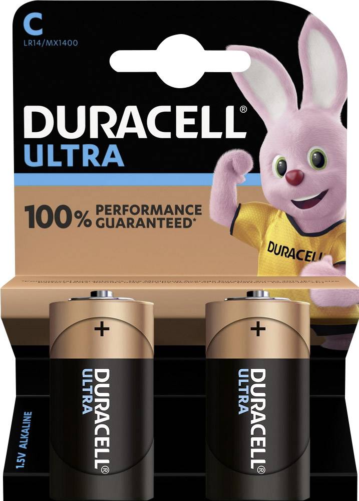 Duracell Ultra LR14 Baby (C)-Batterie Alkali-Mangan 1.5V 2St.
