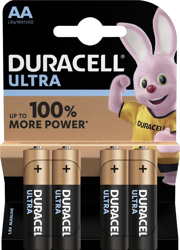 Duracell Ultra LR06 Mignon (AA)-Batterie Alkali-Mangan 1.5V 4St.