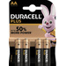 Duracell Plus Power LR06 Mignon (AA)-Batterie Alkali-Mangan 1.5 V 4 St.