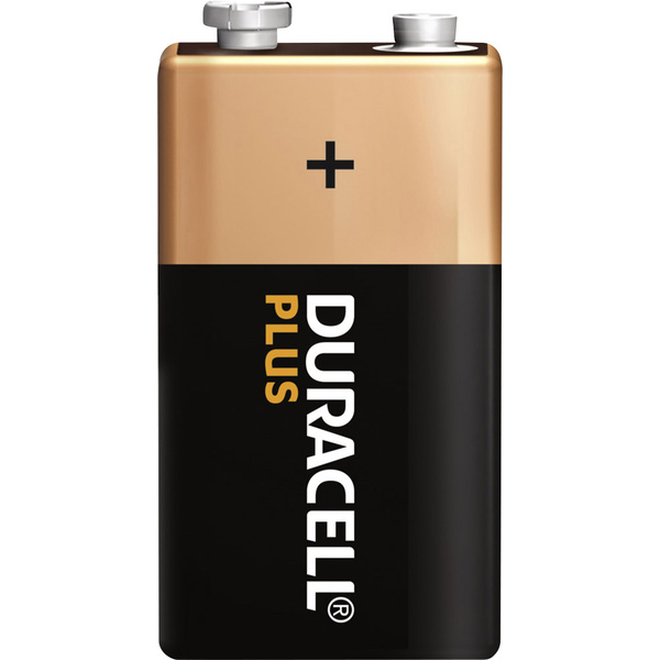 Duracell Plus 6LR61 9V Block-Batterie Alkali-Mangan 9V 1St.