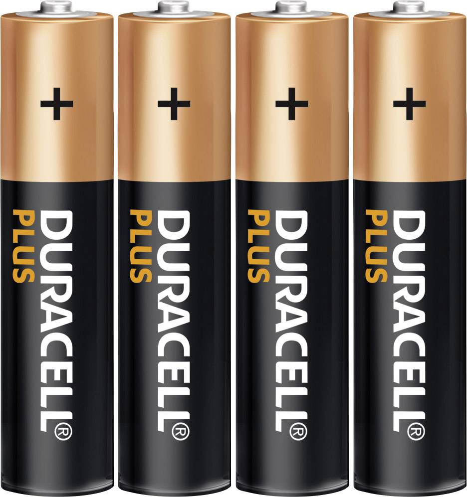 Duracell Plus Power LR03 Micro (AAA)-Batterie Alkali-Mangan 1.5 V 4 St.