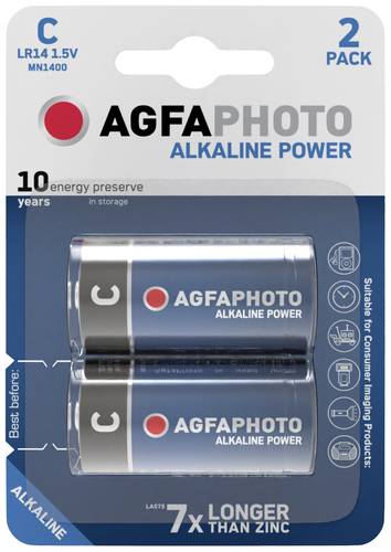 AgfaPhoto LR14 Baby (C)-Batterie Alkali-Mangan  1.5 V 2 St.