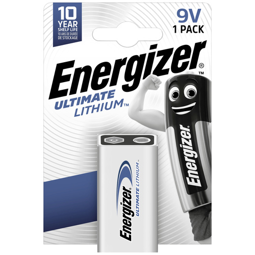 Energizer Ultimate 6LR61 9V Block-Batterie Lithium 9V 1St.