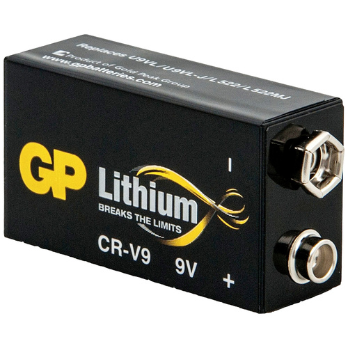 GP Batteries GPCR9VSTD565C1 Pile 6LR61 (9V) lithium 800 mAh 9 V 1 pc(s)