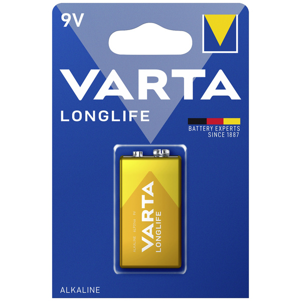 Varta LONGLIFE 9V Bli 1 9 V Block-Batterie Alkali-Mangan 565 mAh 9 V 1 St.