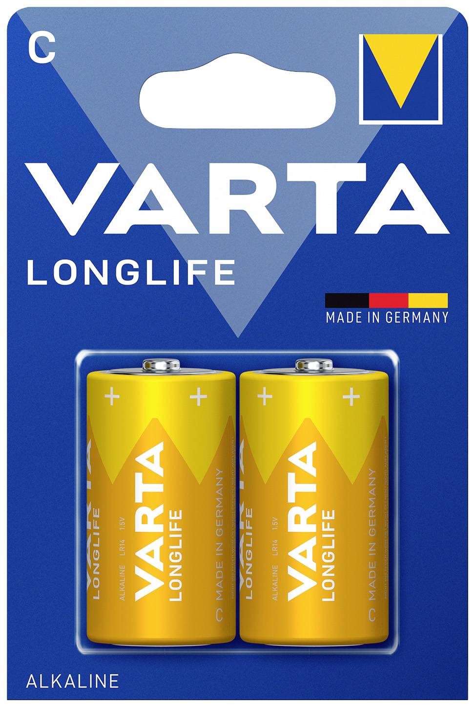 Varta LONGLIFE C Bli 2 Baby (C)-Batterie Alkali-Mangan 7600 mAh 1.5 V 2 St.