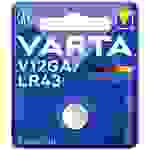 Varta Knopfzelle LR 43 1.5V 120 mAh Alkali-Mangan ALKALINE Spec. V12GA/LR43 Bli1