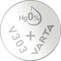 Varta Knopfzelle 303 1.55V 1 St. 160 mAh Silberoxid SILVER Coin V303/SR44 NaBli 1 Varta Knopfzelle 303 1.55V 1 St. 160 mAh Silberoxid SILVER Coin V303/SR44 NaBli 1